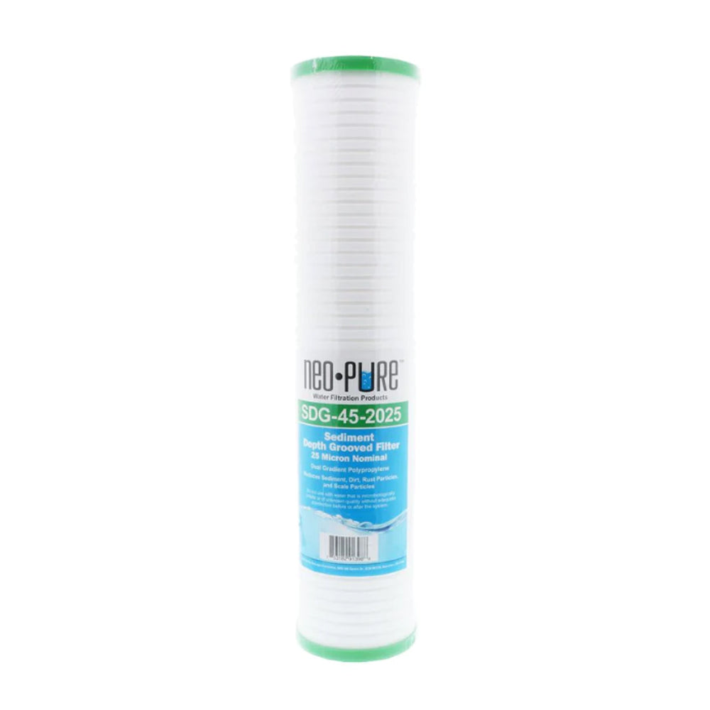 Neo-Pure SDG-45-2025 Grooved Polypropylene Sediment Filter